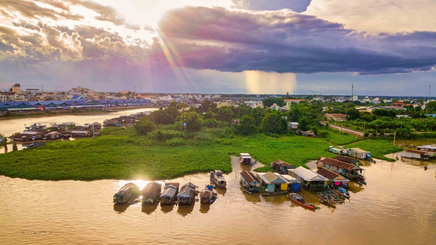 Sông Hậu ở Châu Đốc